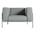 Modern Toohey Breezy Blue Aluminum Outdoor Chairs with Upholstered Outdoor