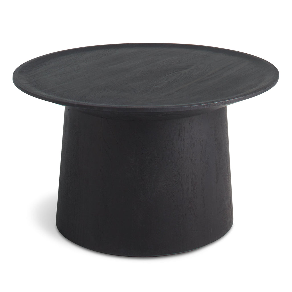 Modern Black-Stained Acacia Wood Coffee Tables