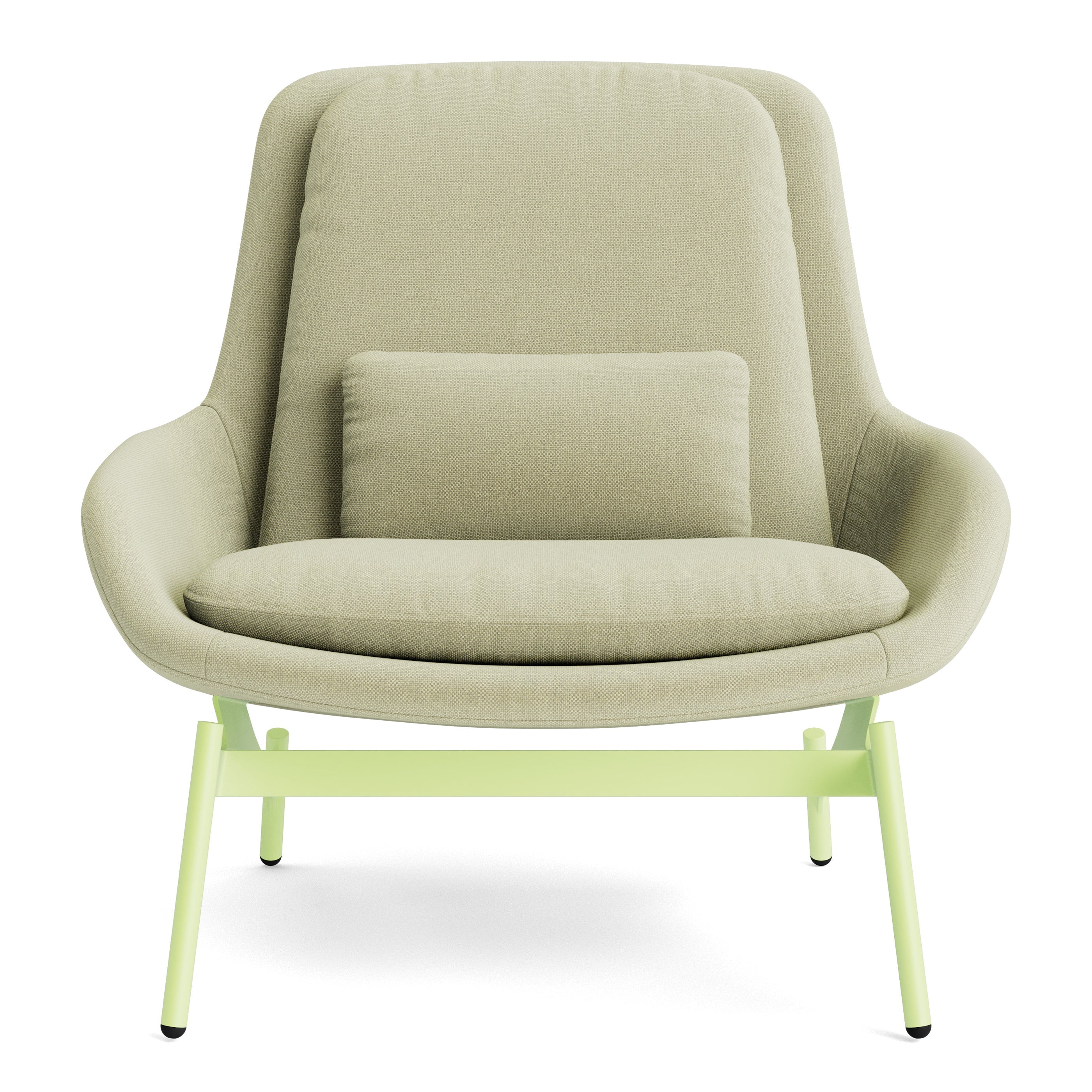 Modern Maharam Mode In Yucca Steel Chairs