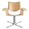 Modern White Oak Wood Chairs