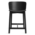 Modern Black On Ash Solid Wood Table & Bar Stools with Solid Wood