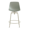 Modern Grey Green Table & Bar Stools