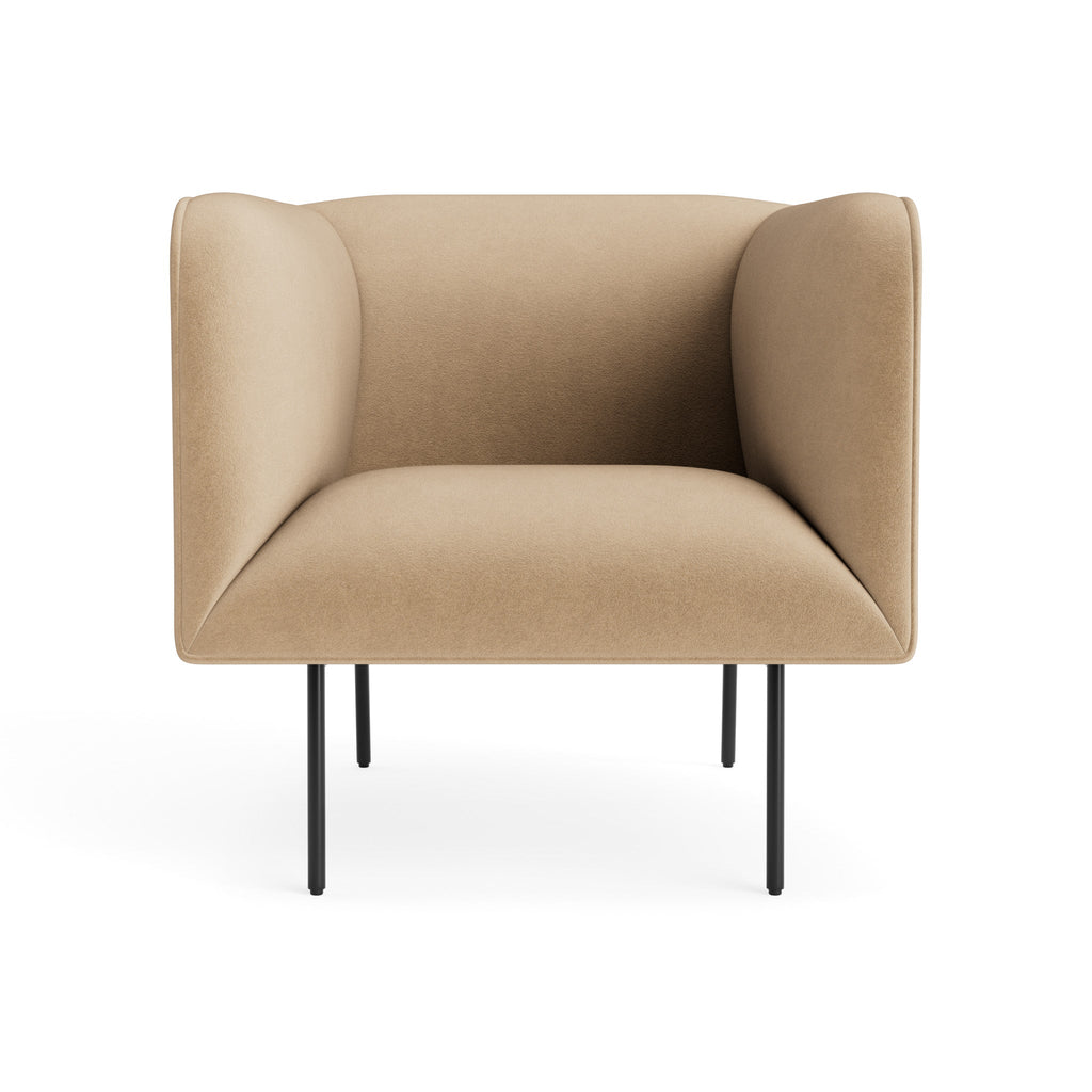 Modern Camel Velvet Steel Chairs