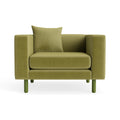 Modern Loden Velvet Chairs