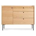 Modern White Oak Wood Cabinets & Storage with Storage Living Room