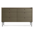 Modern Dark Olive Wood Dressers with Storage Living Room