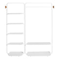 Modern White Oak Bookcases & Standing Shelves with Storage