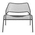 Modern Black Metal Outdoor Chairs with Stackable Outdoor