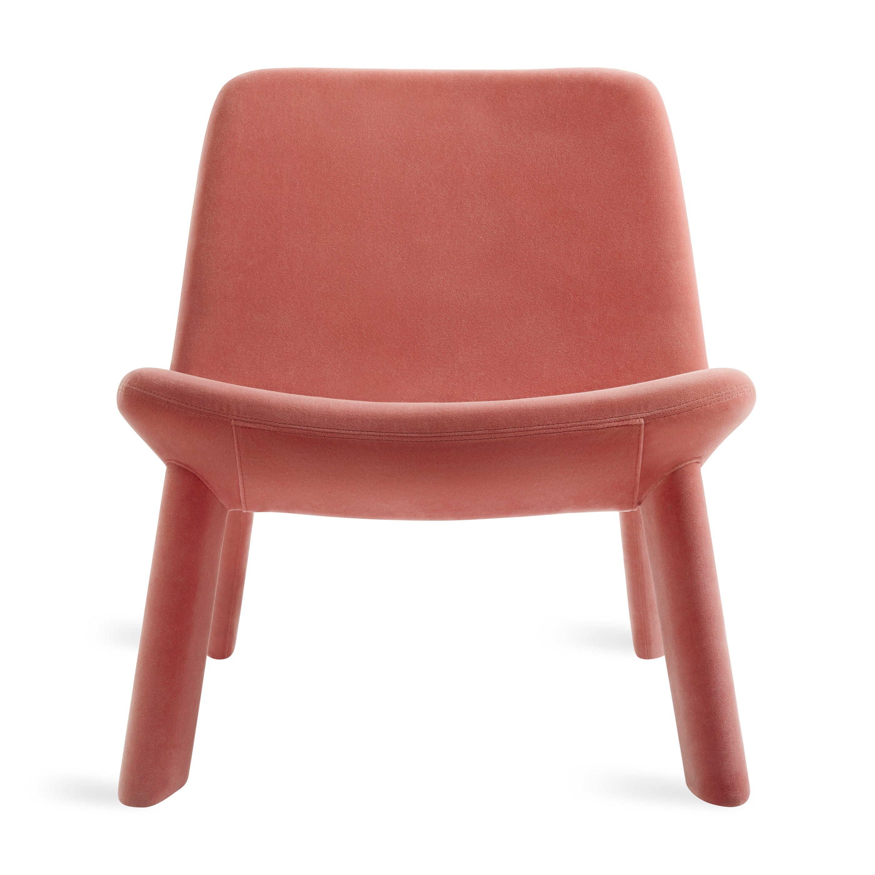 Modern Vesper Marine Blue Metal Chairs with Upholstered