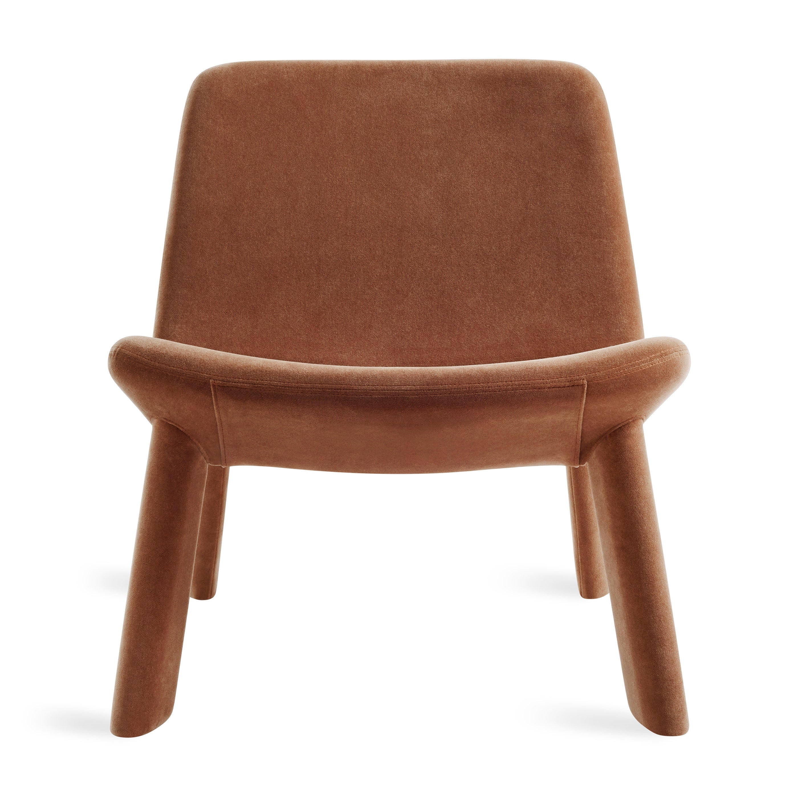 Modern Vesper Marine Blue Metal Chairs with Upholstered