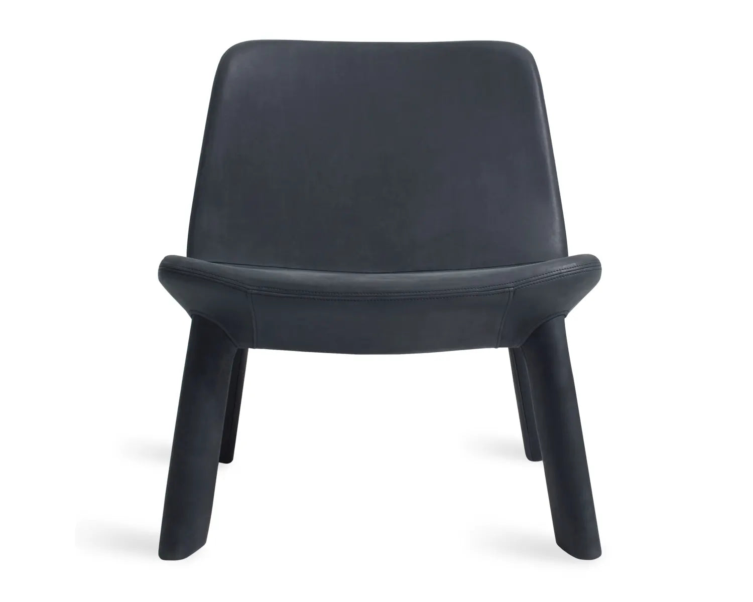 Modern Vesper Marine Blue Metal Chairs with Upholstered