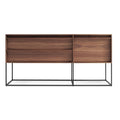 Modern Walnut Steel Cabinets & Storage Office
