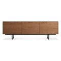 Modern Walnut Steel Entertainment Centers & TV Stands