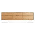 Modern White Oak Steel Dressers