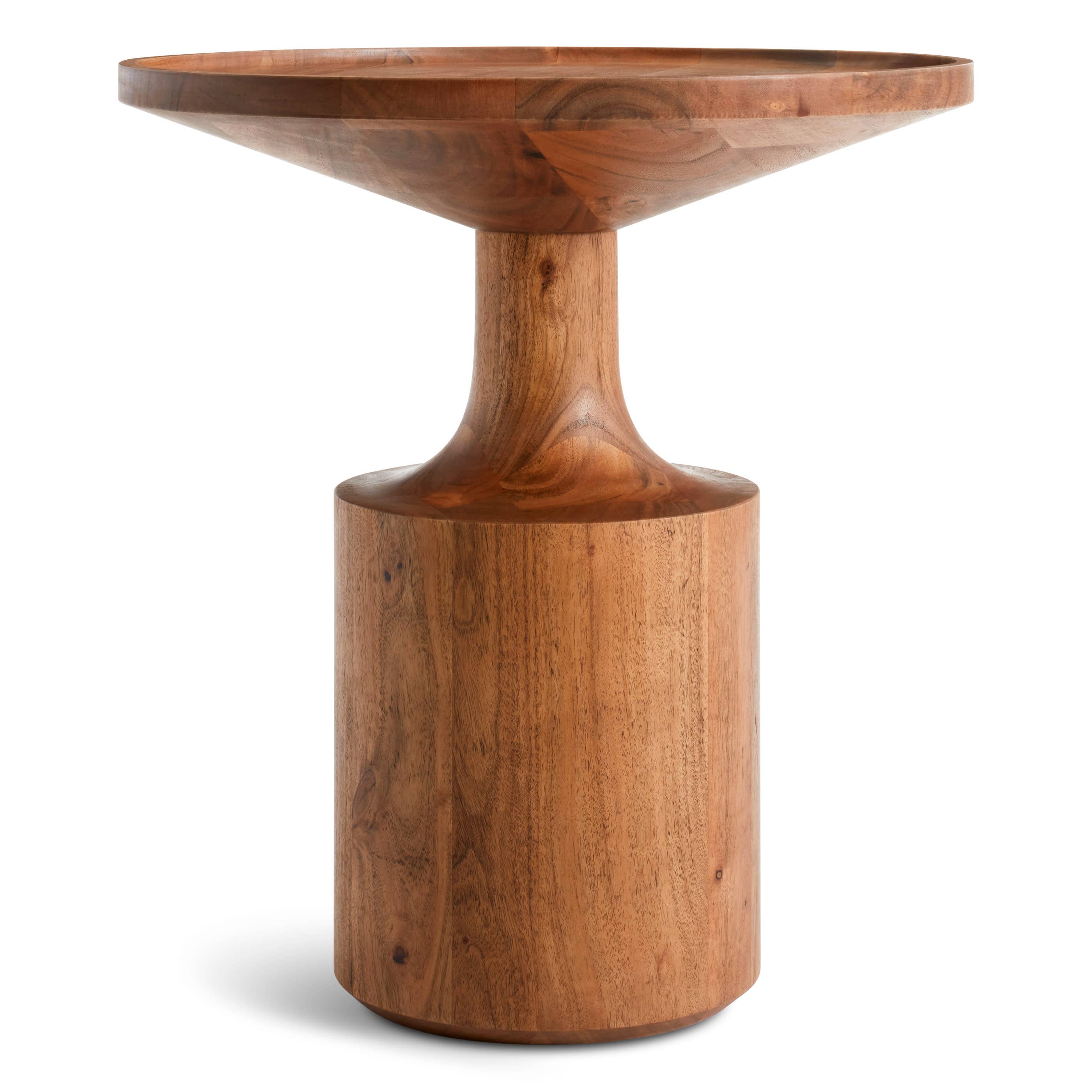 Modern Acacia Wood End Tables