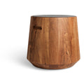 Modern Acacia / Heathered Graphite Wood End Tables