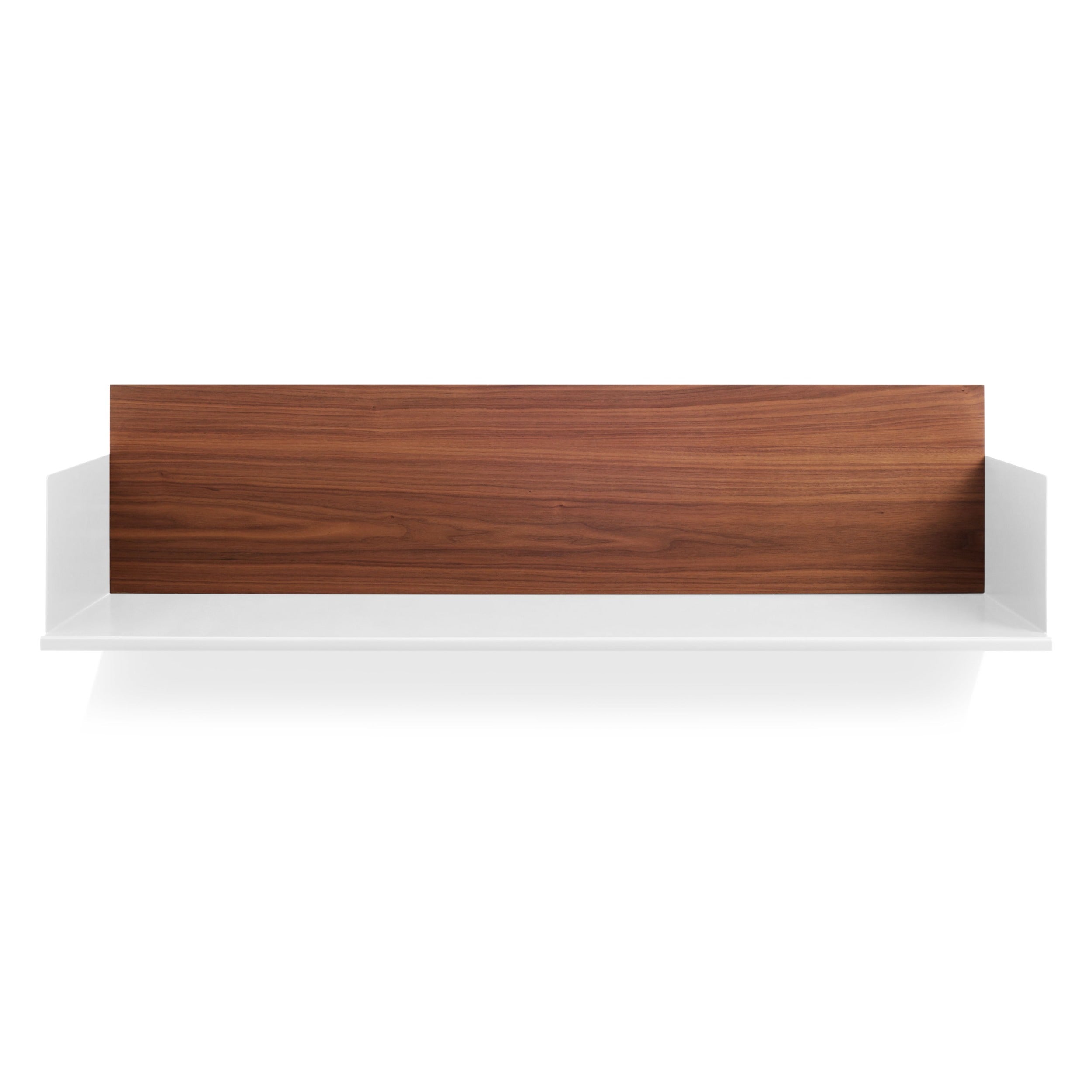 Modern White Oak / White Oak Wall Shelves & Ledges with Storage