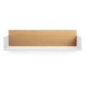 Modern White Oak / White Oak Wall Shelves & Ledges with Storage